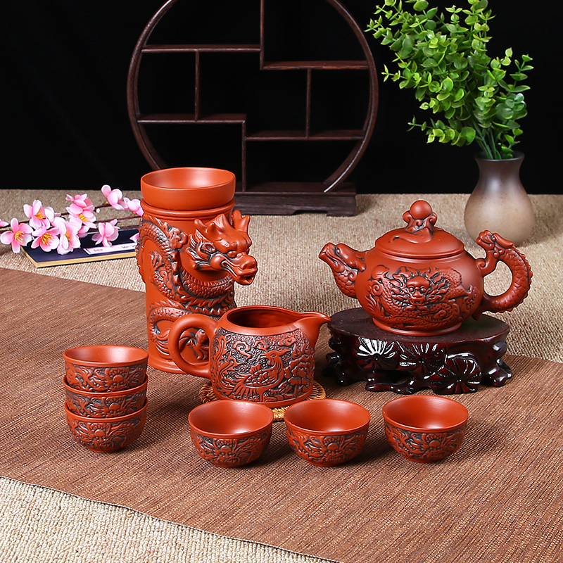 【汀和大福】【新品上市】雙龍出水泡茶器套裝,匠人純手工製造自動功夫套裝泡茶器 【汀和大福】【新品上市】雙龍出水泡茶器套裝,匠人純手工製造自動功夫套裝泡茶器