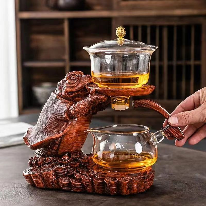 【汀和大福】【鴻運金蟾自動茶具組】爆款熱銷✨招財鎮宅、送禮自用超有面子！多款套裝任你選
